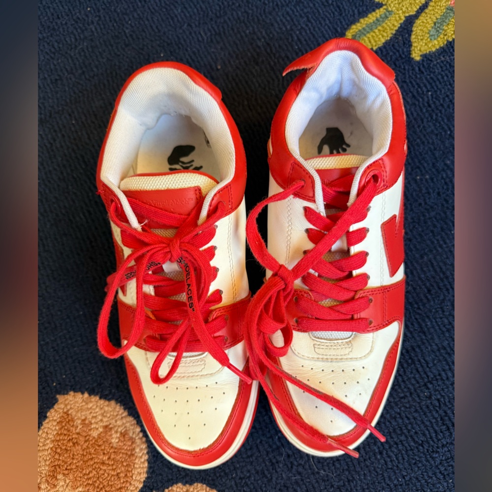 Off-White Out of Office White Red Sneakers - Picture 6 of 11